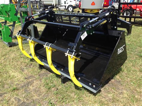 mds skid steer grapple bucket|mds tractor attachments.